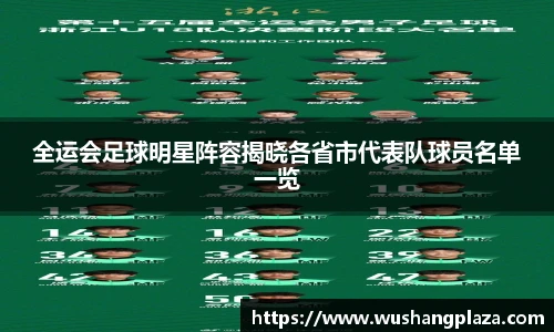 全运会足球明星阵容揭晓各省市代表队球员名单一览